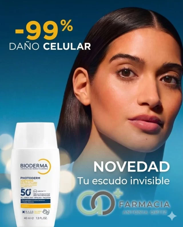 ​🛑 Por fin llegó la NOVEDAD que tu piel estaba esperando. 🌟

​Si buscas un escudo invisible contra el sol y la contaminación, el nuevo Photoderm de Bioderma es tu mejor aliado. Menos daño celular, más libertad para disfrutar el día. ☀️✨

​¡Pásate por Farmacia Antonia Ortiz y pruébalo! Tu piel te lo agradecerá. 🧴🙌

​#FarmaciaAntoniaOrtiz #Skincare #Novedad #Bioderma #ProteccionSolar